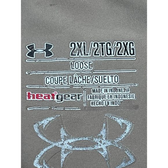 Under Armour Men's 2XL Tan Long Sleeve Vented  Fishing Shirt - Picture 3 of 12